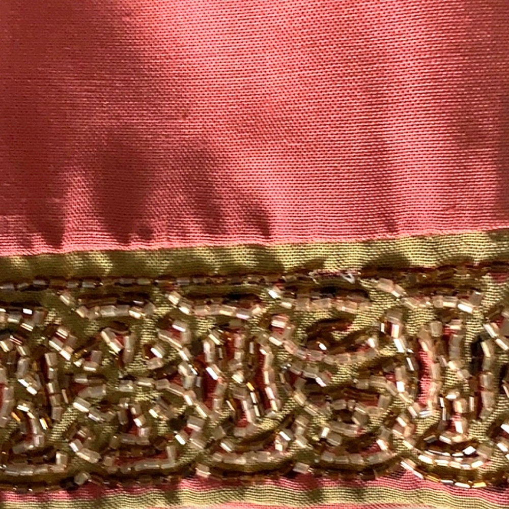 Y2k Vintage Tracy Reese Vintage Silk Beaded Bird of Paradise Skirt Anthropologie - Picture 6 of 6